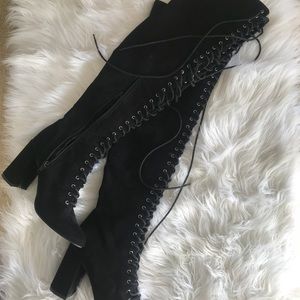 Thigh High Heeled Boots